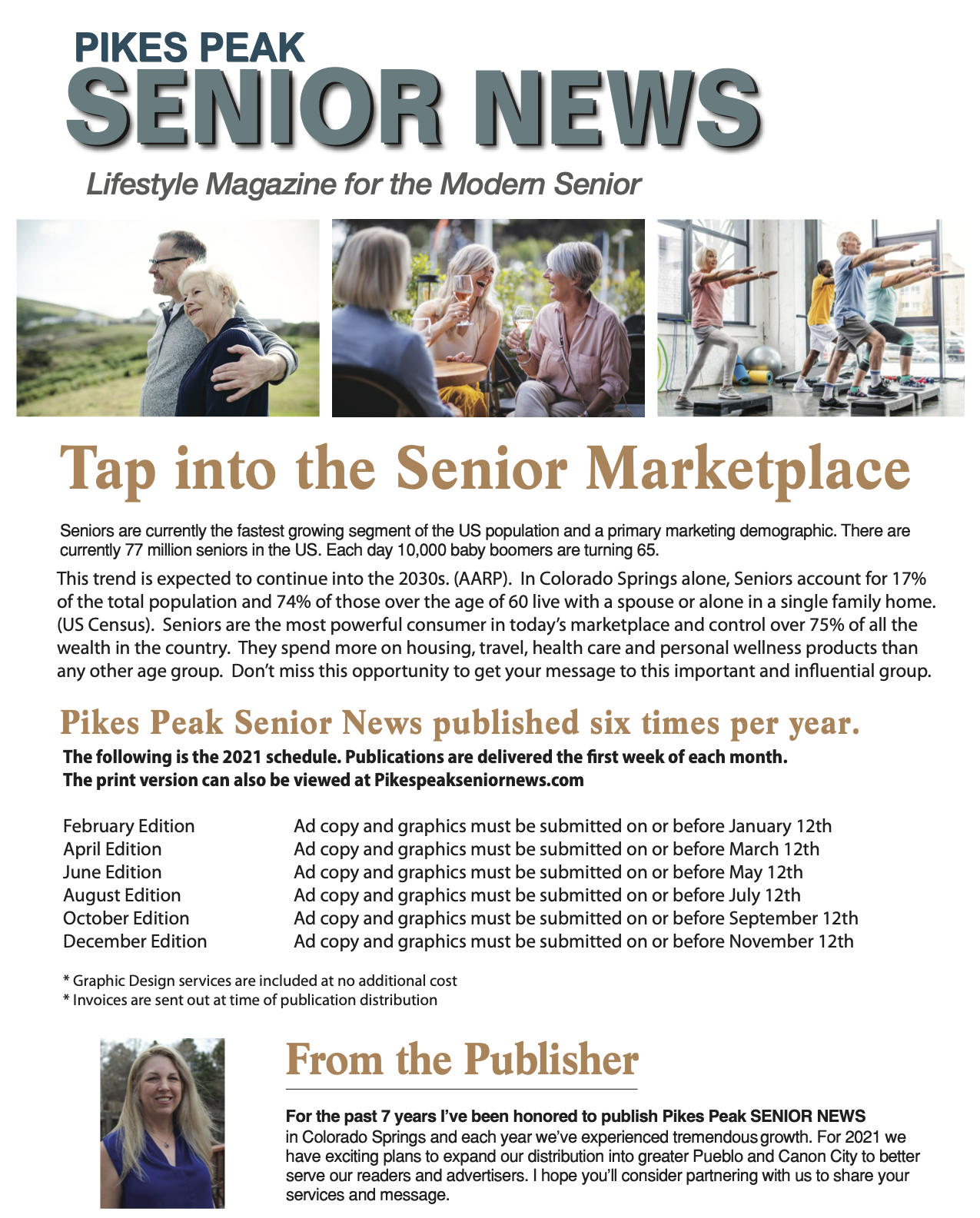 Pikes Peak Senior News Media Kit page 1